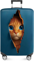 ANNA QUEEN 3D Cat Face Luggage Cover, Cute Peek Cat Suitcase Protector by ANNAQUEEN