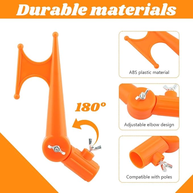 Xiaokeis Handy Hook, Plastic Multi-Purpose Utility Hook, Adjustable Elbow - Image 7