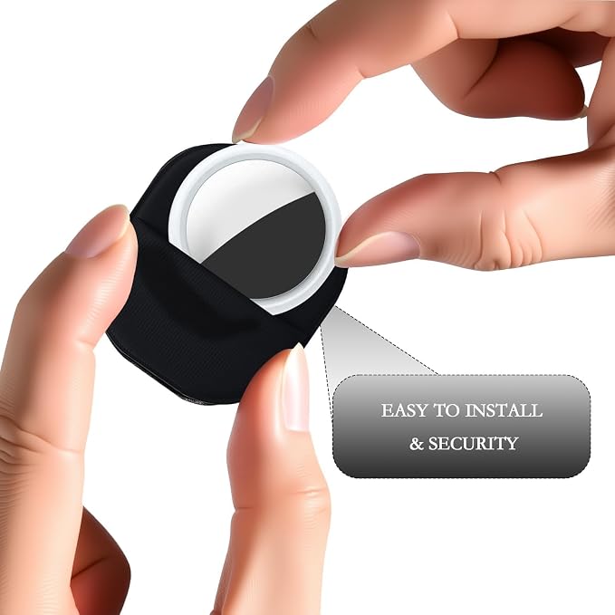 Adhesive Holder for AirTag 2nd & 1st Gen, Slim Stretchy Spandex Fabric Tracker - Image 3