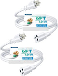DEWENWILS 6ft Extension Cord, 16 AWG SJTW Weatherproof Power Cable by DEWENWILS