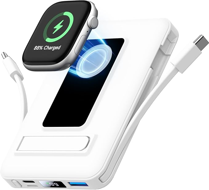 Magnetic Portable Charger, 10000mAh Wireless Power Bank by Unknown