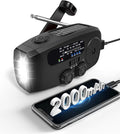 Emergency Hand Crank Radio Emgykit - 2000mAh/7400mWh AM/FM/NOAA Solar Hand by EMGYKIT