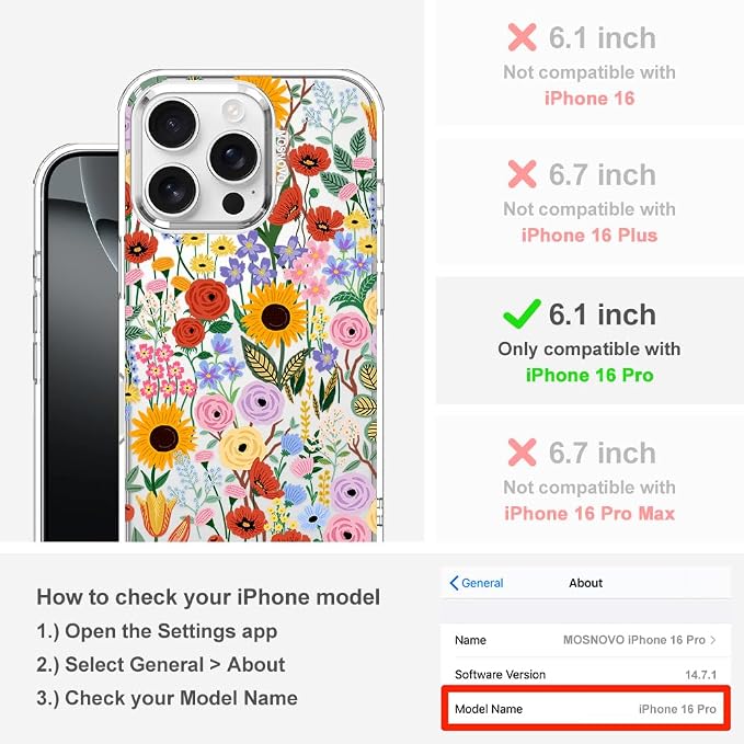 MOSNOVO Case for iPhone 16 Pro - Image 2