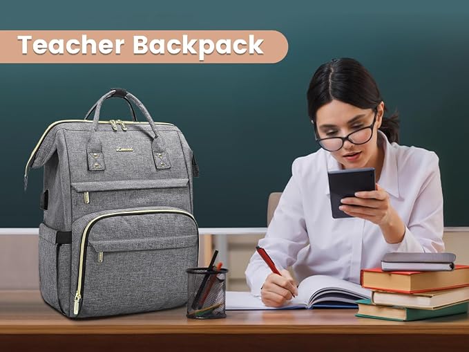 LOVEVOOK Laptop Backpack Women, 15.6 Inch Work Backpack Woman - Image 7