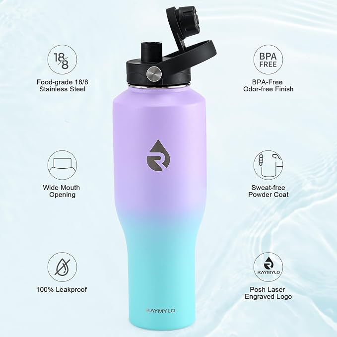 RAYMYLO 40 oz Insulated Water Bottle - Image 5