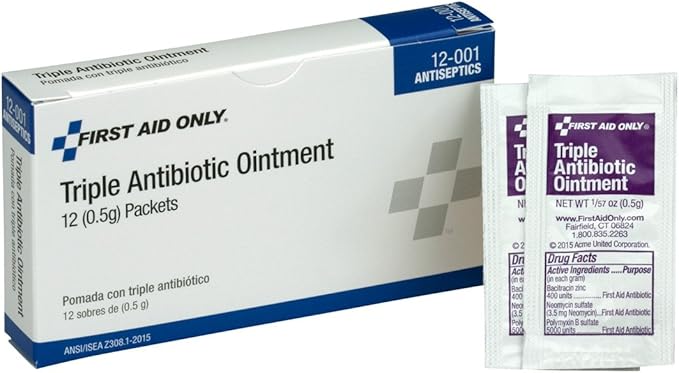 First Aid Only 12-001 Triple Antibiotic Ointment Packet - Image 4