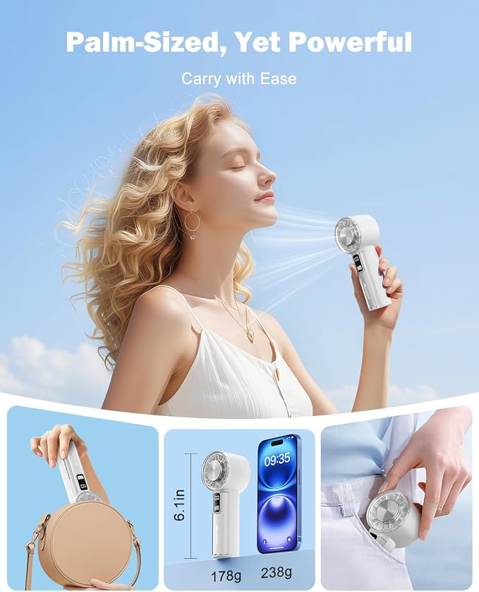 AMACOOL Handheld Fan with Ice Cooler, Mothers Day Gifts - Image 5