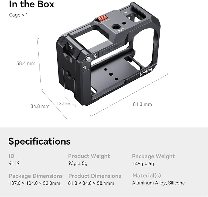 SmallRig Action 5 Pro Action 4 Action 3 Camera Cage - Image 8