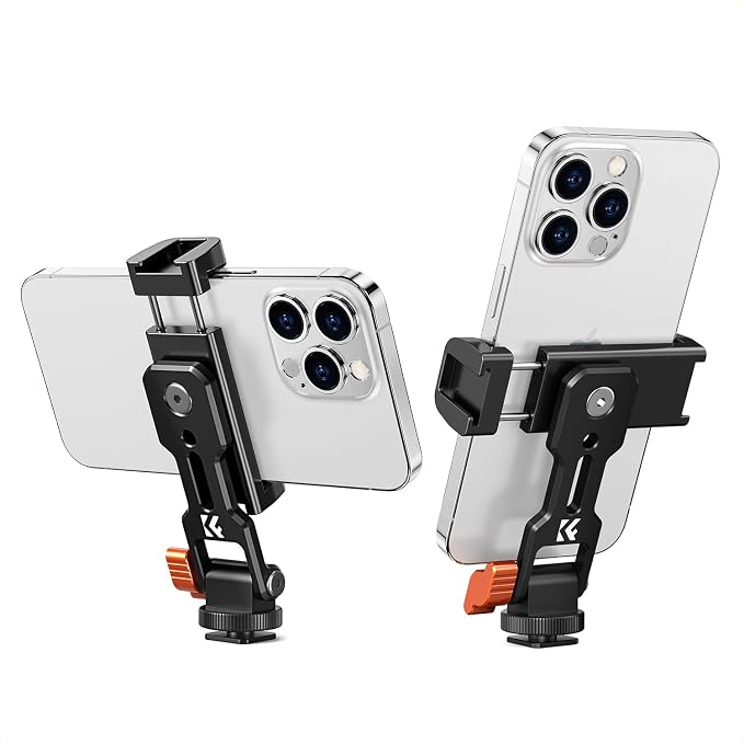 K&F CONCEPT Metal Phone Tripod Mount, Universal Smartphone Stand by KFCONCEPT
