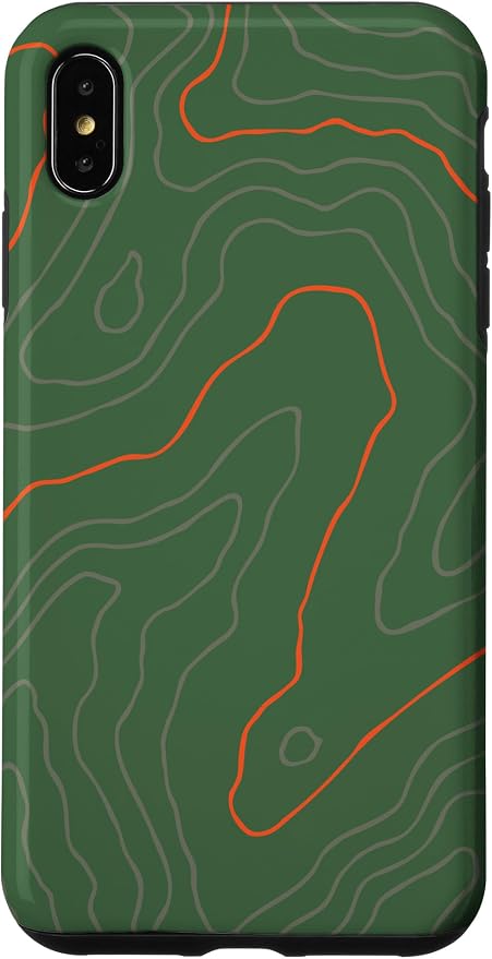 Backcountry Topo Guide Orange Lines Topographical Map Case by Unknown