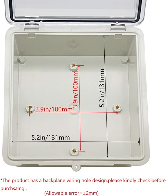 Zulkit Junction Box ABS Plastic Dustproof Waterproof IP65 Electrical Boxes - Image 5