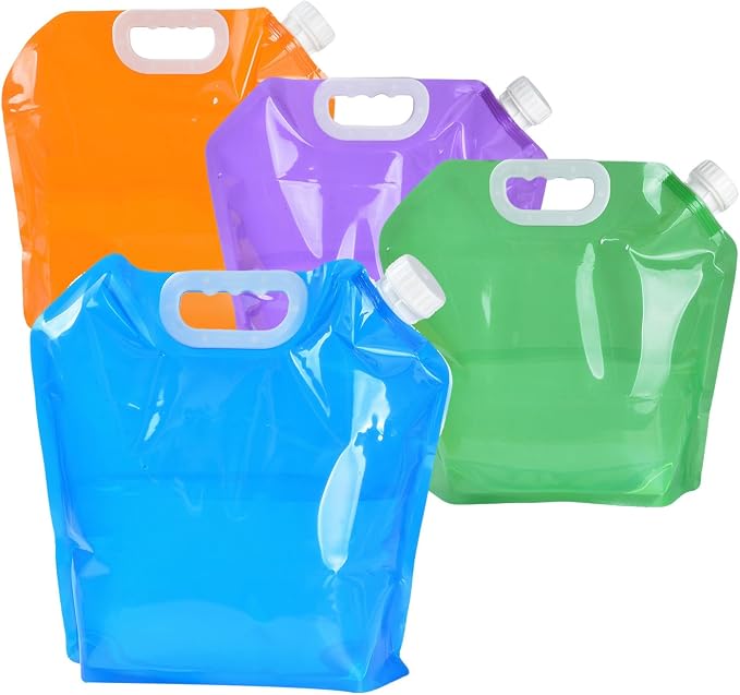 4 Pack 5L BPA Free Collapsible Water Tank Container Portable Lightweight Space by Nainsect%E5%93%81%E7%89%8C%E6%97%97%E8%88%B0%E5%BA%97