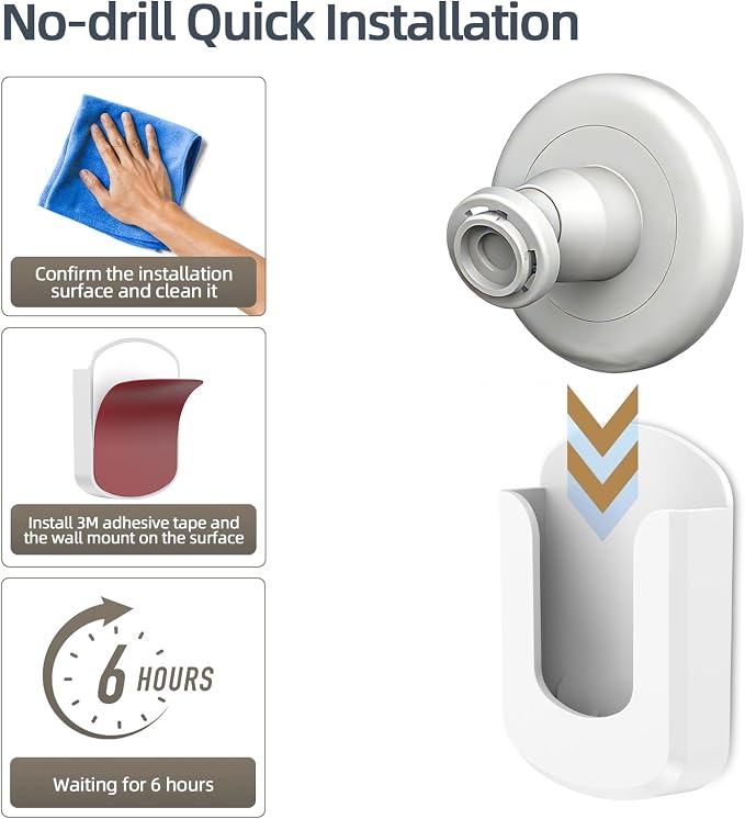3 Pack Adhesive Wall Mount Bracket - Image 4