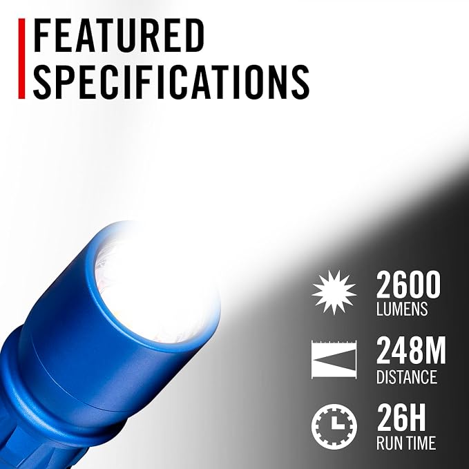 Coast XP11R 2600 Lumen USB-C Rechargeable LED Flashlight - Image 2