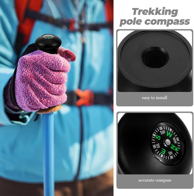 POPETPOP Tripod Monopod Ball Head Handle Grip Knob, Universal Trekking Pole - Image 2