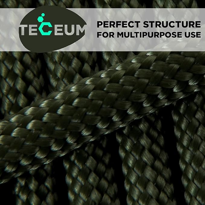 TECEUM 5/32" Paracord Rope 1000 – 1000ft / 200ft / 100ft / 50ft – Tactical - Image 5