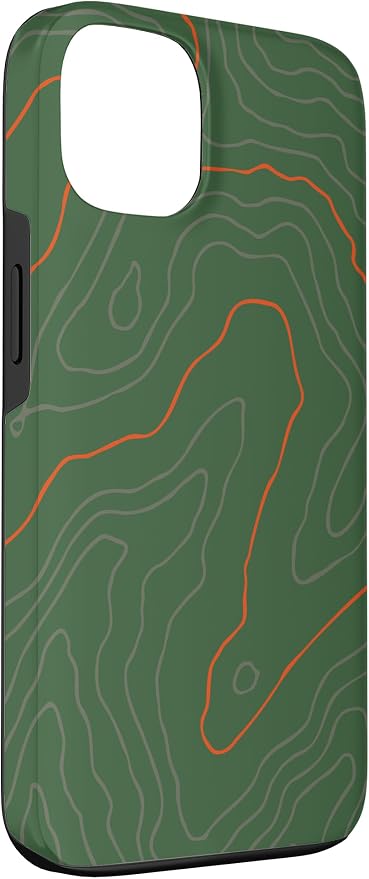 Backcountry Topo Guide Orange Lines Topographical Map Case - Image 3