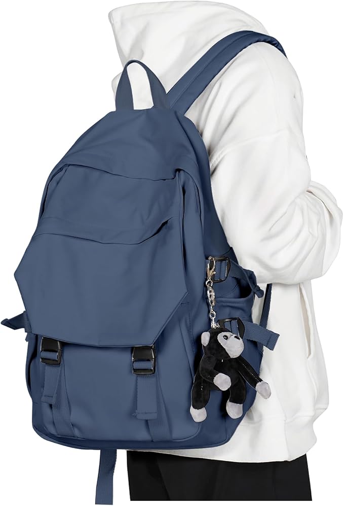 coowoz College Backpack Waterproof Black College Bags by coowoz