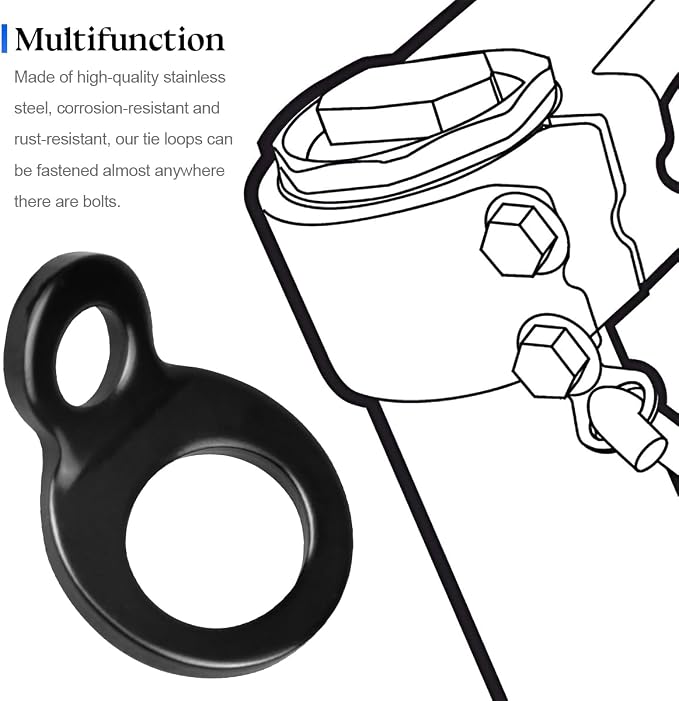 Motorcycle Tie Down Anchors Hooks, Motorbike Attachment Points Accessories - Image 4