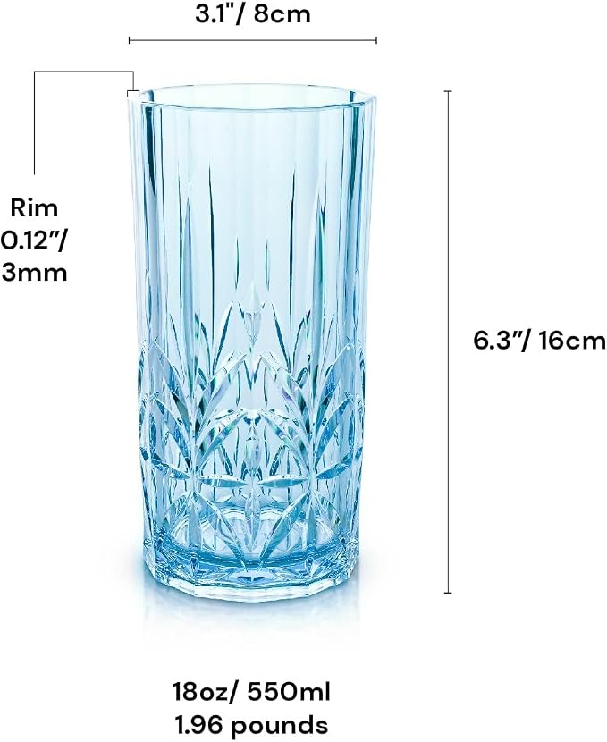 BELLAFORTE Shatterproof Tritan Tall Tumbler, 18oz - Image 6