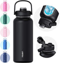 TOURIT 32 oz Insulated Water Bottle, Stainless Steel Sports Water Bottles by TOURIT