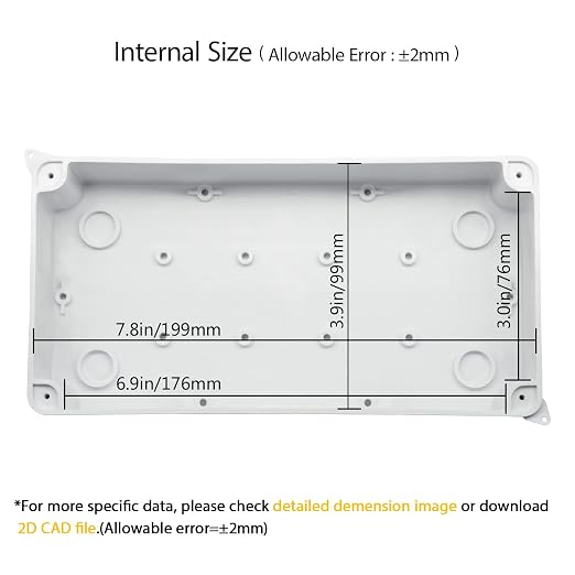 LeMotech Junction Box, Electrical Box IP65 Water Resistant Dustproof ABS - Image 3