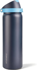 32 oz Insulated Water Bottle for Travel, 2-in-1 Quick Flip Straw and Push by XTUSIMPLE