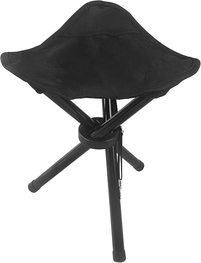 Travel Folding Camping Stool, Outdoor Tripod Seat, Folding Camping Chairs by KKONHII