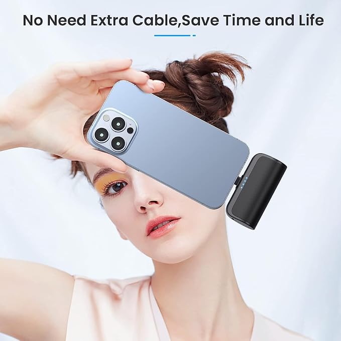 Mini Portable Charger for iPhone 5200mAh, 20W PD Fast Charging Power Bank for - Image 7