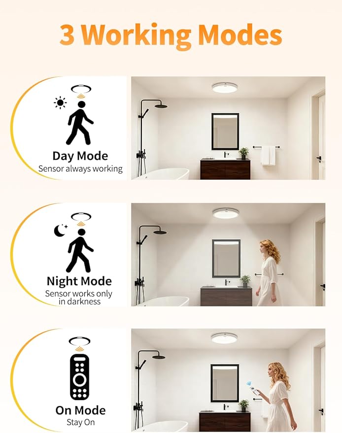 Rechargeable Motion Sensor Ceiling Light - Image 4