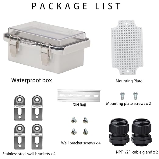 Outdoor Waterproof Electrical Box Junction Box Weatherproof IP67 ABS Plastic - Image 4