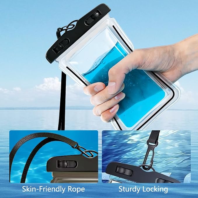 Waterproof Phone Pouch 2 Pack, IPX8 Universal Phone Dry Bag Case Floating - Image 4