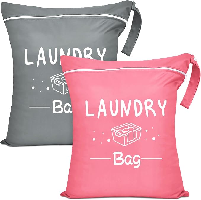 2 Pcs Large Travel Laundry Bag by Sylfairy