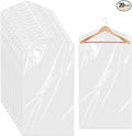 20 Pack Garment Bags for Hanging Clothes Plastic Garment Bags Clear Clothes by Sliverdew