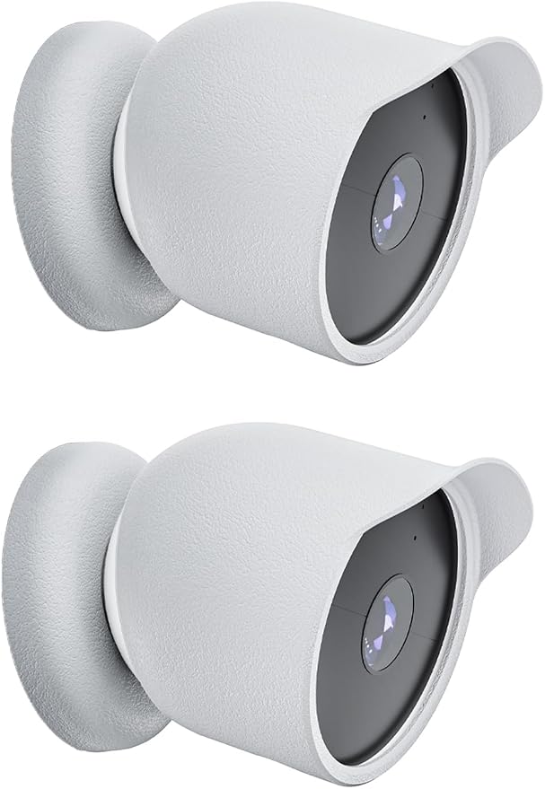 2-Pack Cover for Google Nest Cam Outdoor or Indoor, FJIASTB Soft Silicone by Unknown