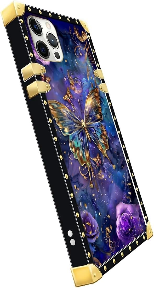 Compatible with iPhone 11 Pro Max Case, Glistening Golden Butterfly Vibrant - Image 4