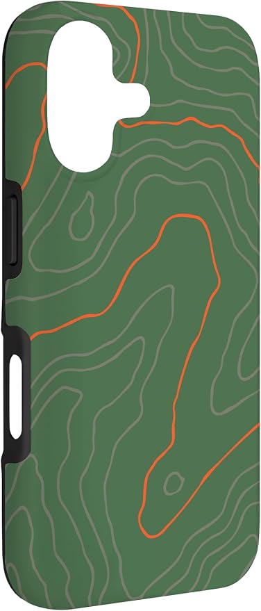 Backcountry Topo Guide Orange Lines Topographical Map Case - Image 3