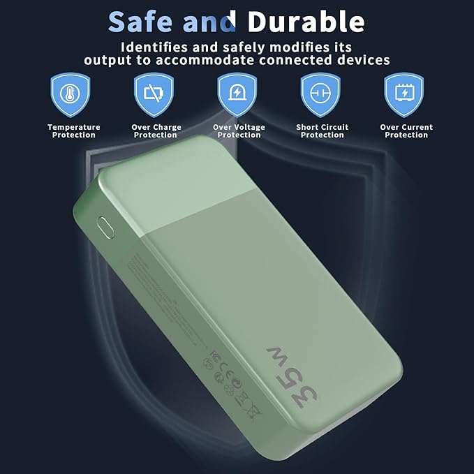 NOBIS Portable Charger, 20000mAh Power Bank, 35W Power Bank Fast Charging - Image 6