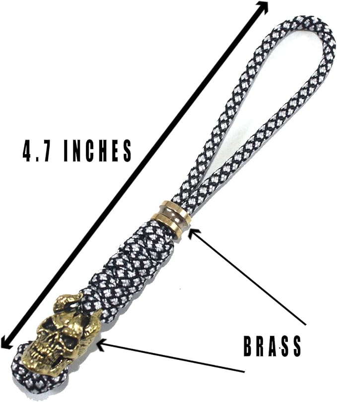 Knife Lanyards with Brass Beads, Paracord Lanyard, Tactical Lanyard - Image 5