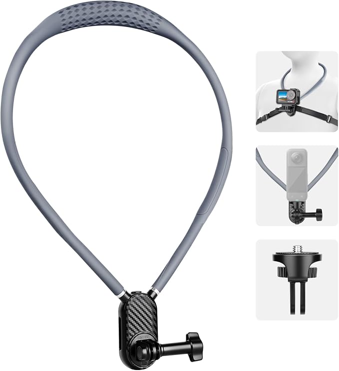 Neck Mount for Action Camera, by Victiv