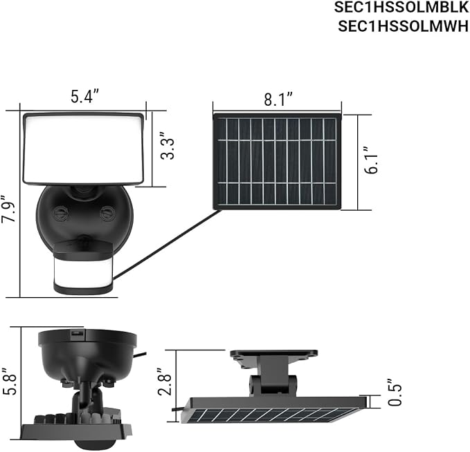 HALO Next Gen Solar-Powered LED Security Floodlight, 1 Head w/Motion Sensing - Image 2