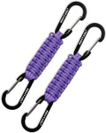 Paracord Braided Carabiner Keychain Lanyard Strap, Hanger Stroller Hook w/2 by REHTAEL