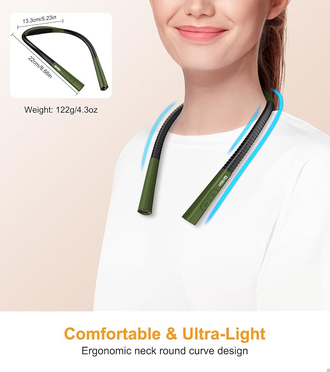 Gritin Book Light, Eye Caring 4-Color & 5-Brightness Neck Light Reading Light- - Image 5