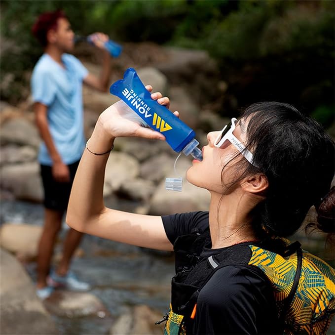 AONIJIE 250ML/350ML/500ML/600ML Portable TPU Soft Water Bottle Folding Soft - Image 8