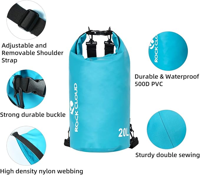 ROCK CLOUD Dry Bag Waterproof 40L Dry Sack - Image 5