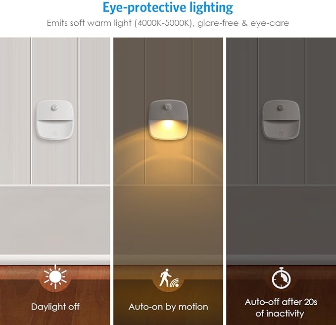 AMIR Upgraded Motion Sensor Light Indoor, Stair Lights Battery Operated - Image 5
