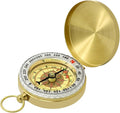 Waterproof Brass Compass for Hiking, Survival & Navigation – Large Dial Pocket by Unknown