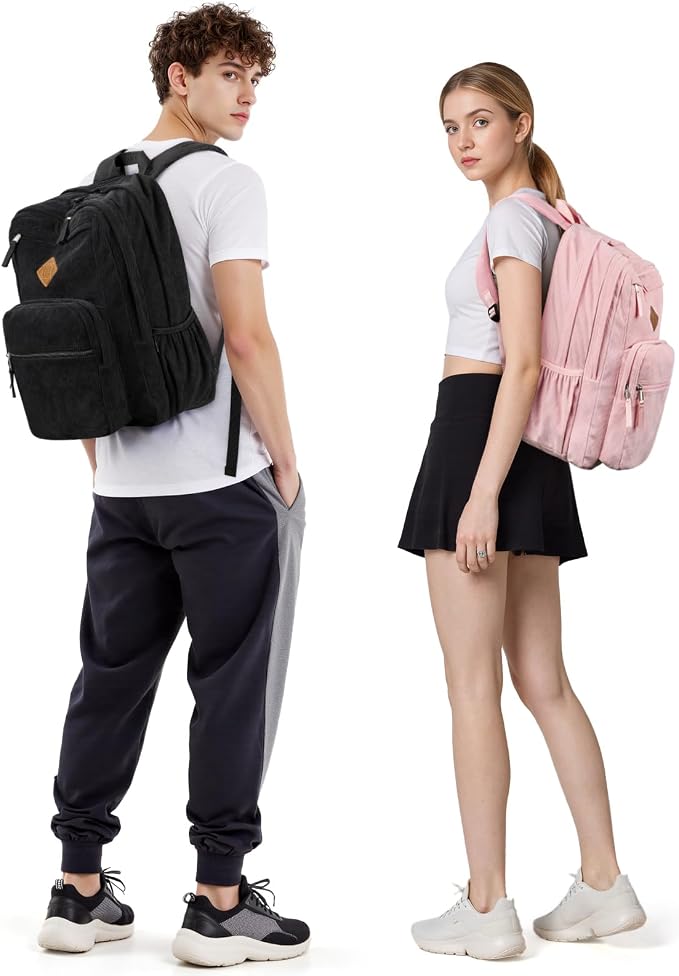 ZORFIN 26L Backpack for College, and Travel: Corduroy Bookbag - Image 2