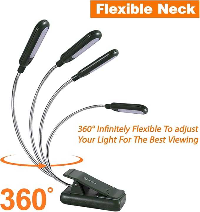 VAVOFO Rechargeable Book Light for Reading in Bed Kids, 7 LED Reading Light - Image 5