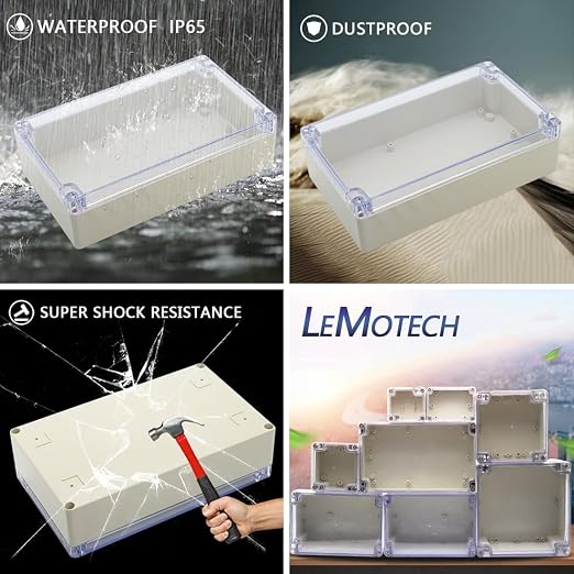 LeMotech ABS Plastic Junction Box Dustproof Waterproof IP65 Electrical - Image 7